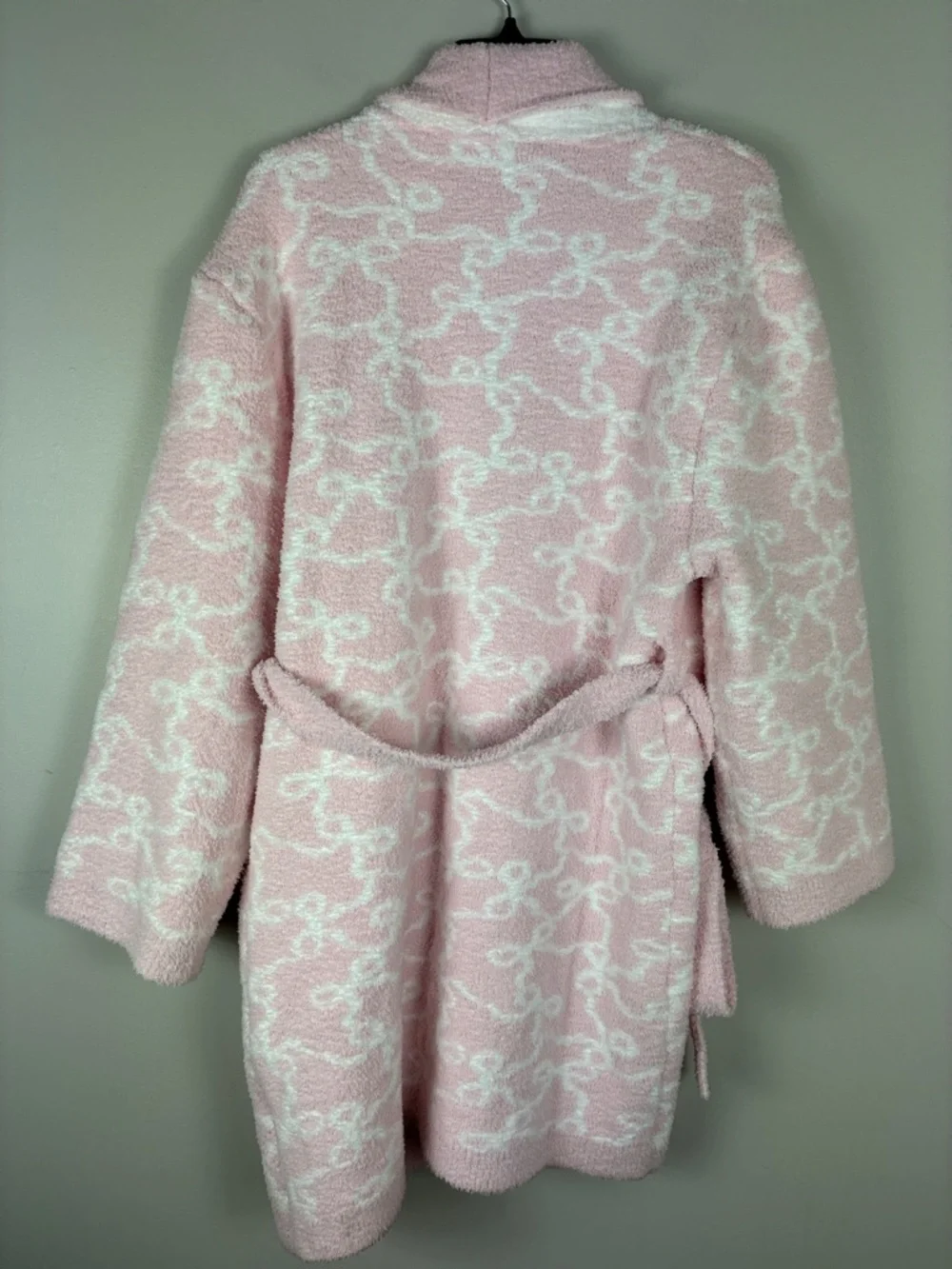 Cupcakes & Cashmere Plush Pink Marled Robe New no Tag Soft Belted